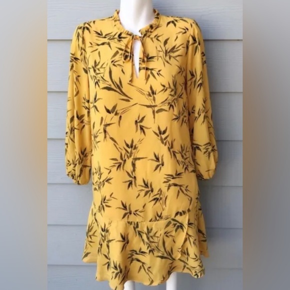 Bamboo print dress, size small - Picture 1 of 6